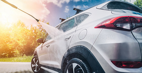 rửa xe ô tô tại nhà